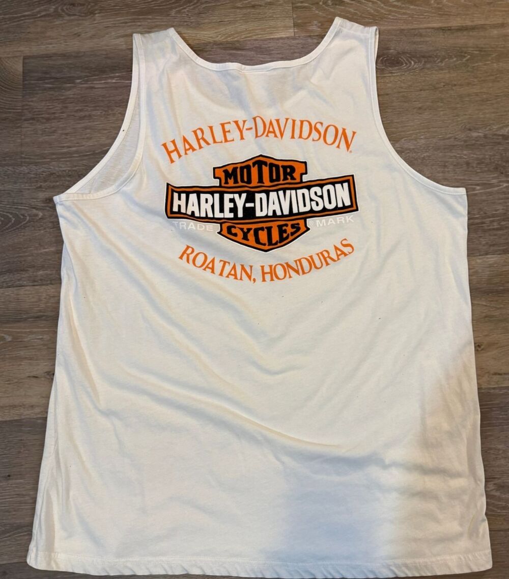 Harley Davidson Motorcycles Tank Top Roatan Honduras NWOT XL
